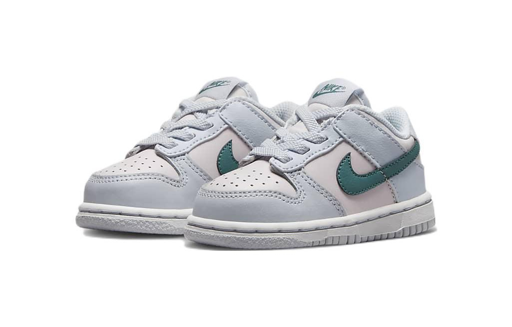 Baby Nike Dunk Low "Mineral Teal" TD non-slip wear-resistant lightweight low-top sneakers blue and green powder