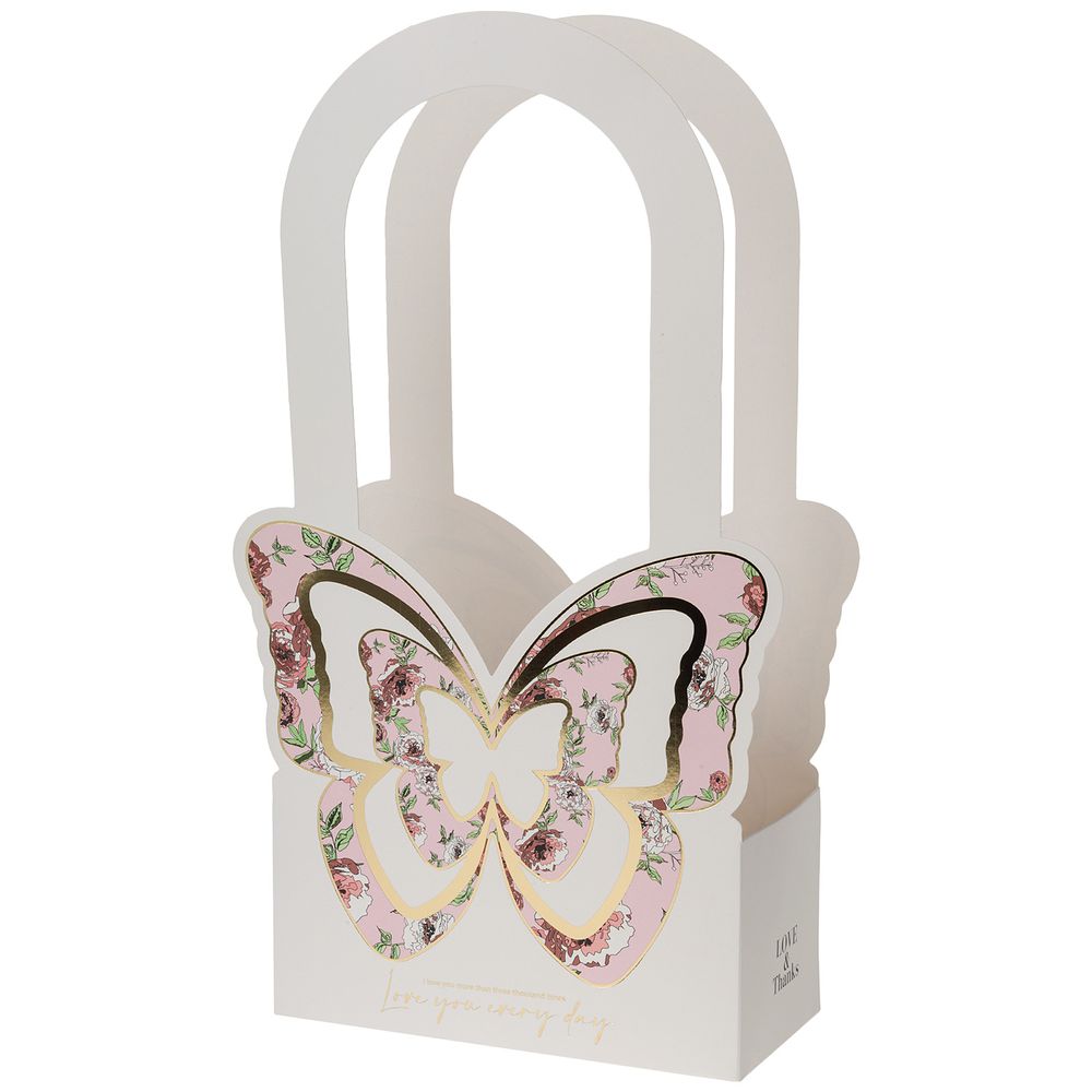 Сумка "Бабочка" 18x9xH36,5см (Белый)