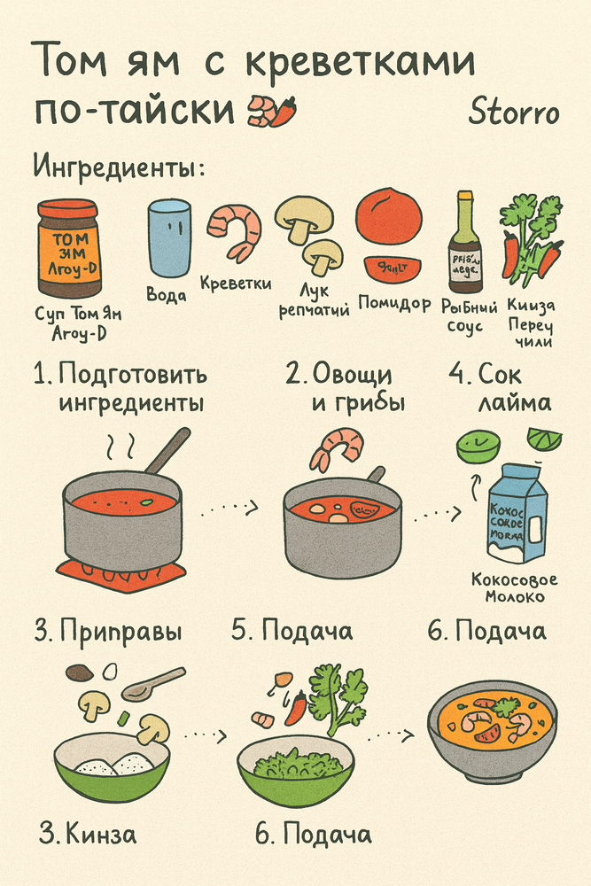 Суп Том Ям Aroy-D жестяная банка 400 г 6 шт