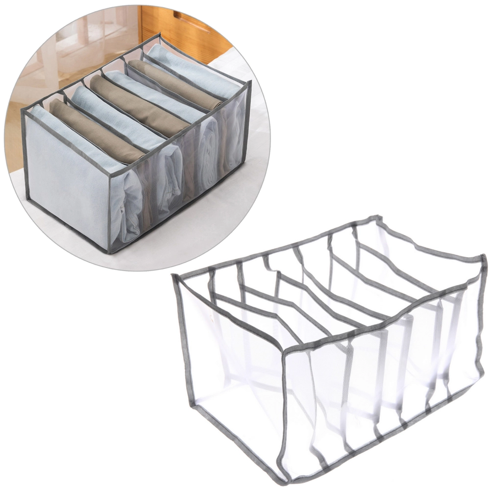 Органайзер - чехол для хранения вещей «ИДЕЯДОМА», цвет серый, 7 секций, 36*25*20см