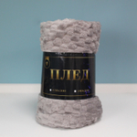 Плед 180*200см «Pompon», цвет светло-серый, микрофлис, 240 гр/м²