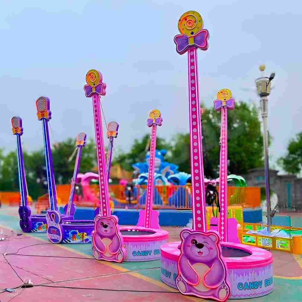 Банджи-батут «Candy Bear», 1-местный, 2×2×4 м