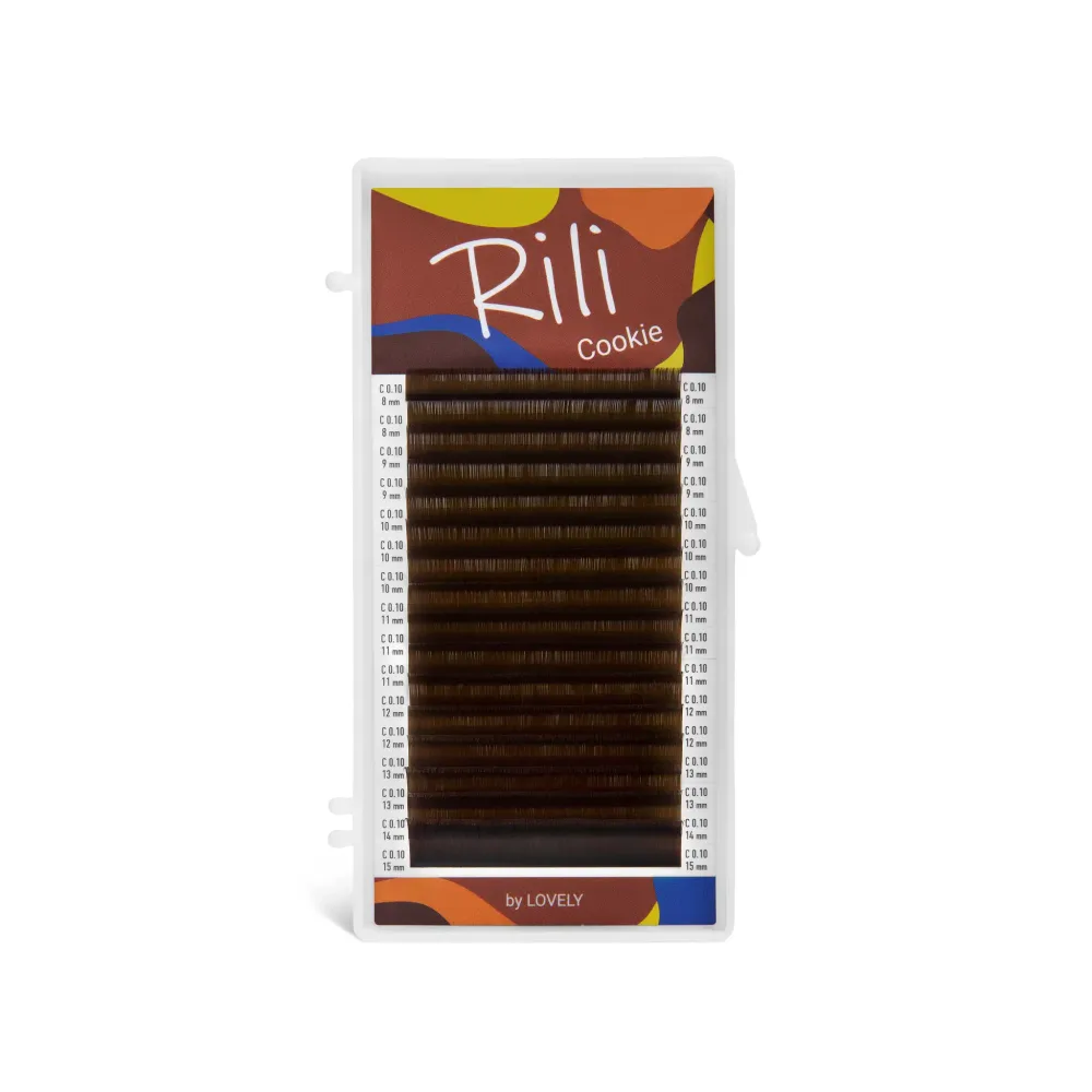 Ресницы коричневые Rili Cookie MIX 16 линий