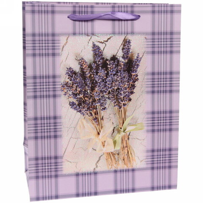 Пакет подарочный «Лавандовые сны» 32*26*12 см