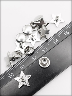 Заклепки "Звезда" для декора сумок, браслетов, рюкзаков, кепок.