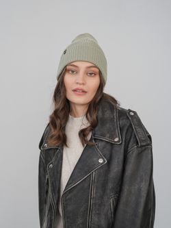 Шапка вязаная весенняя/осенняя МУЛА (Хакки)