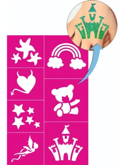 Набор трафаретов для тату Девочки