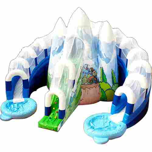Коммерческий надувной батут «Ледяная гора», 12,5×11,5×9 м