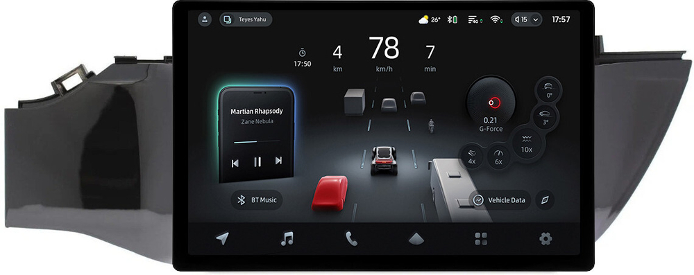 Магнитола для KIA Rio 4, Rio X-Line 2017-2020 (рамка без кнопки 9) - Teyes CC4-PRO монитор 13" 2K QLED на Android 13, Snapdragon 778G, 8+128, AI, CarPlay, DSP, 4G SIM-слот