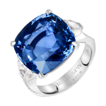 Кольцо с сапфиром и бриллиантами, R0020-42/1