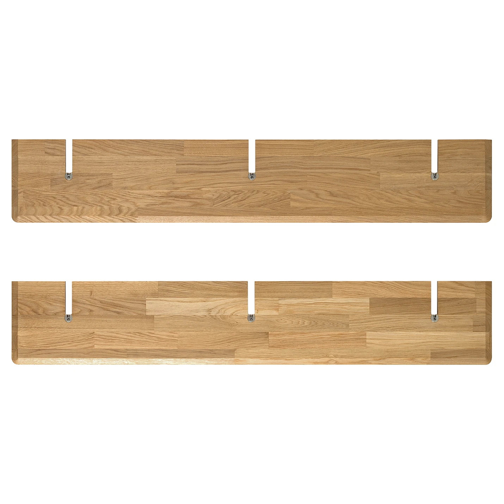 Стеллаж настенный из массива дуба Берг 3
