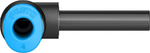 Переходник цанговый угловой Festo QSML-4H (комплект 10 шт)