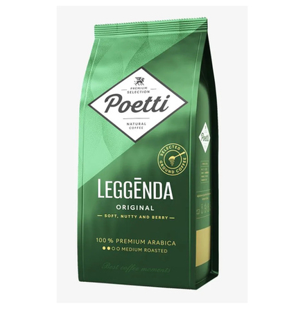 Кофе в зернах Poetti Leggenda Original, 250 г (Поетти)