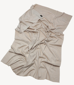 Плед 150х200 Glen Saxon Border Paisley Sand Stone White