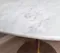Стол Tulip Marble Brass, Ø80 см, белый мрамор на золотой ножке