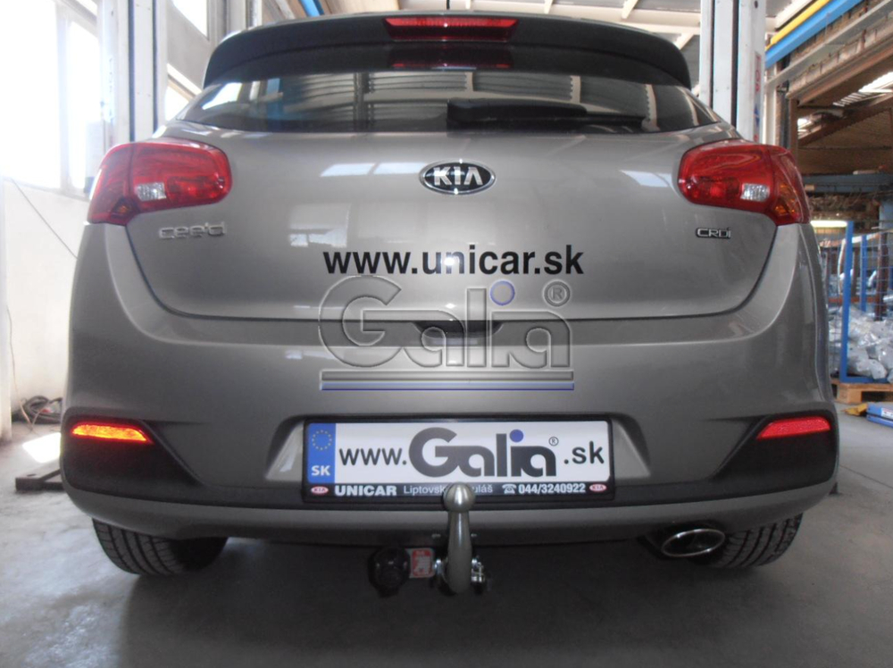 Фаркоп оцинкованный Galia H086C для Hyundai i30 хетчбек 2012-, Kia Ceed хетчбек 2012-(паспорт и сертификат в комплекте)(без электрики)