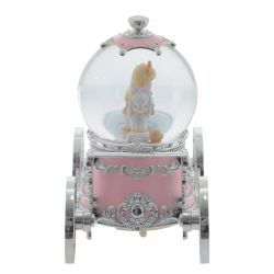 GAEM Фигурка декор "Девочка на лошадке" в стекл шаре (муз, подсвет, вьюга, 3xAAA н/п), D10, L22 W11 H19 с