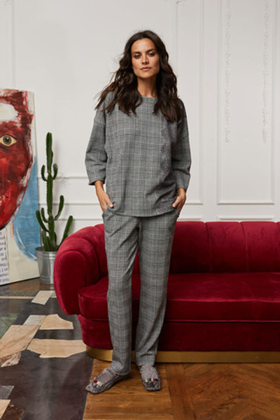 Брюки 30387 Черно-Белый Laete