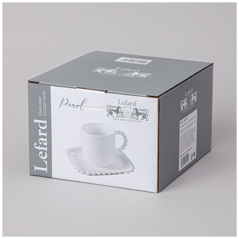 ЧАЙНАЯ ПАРА LEFARD "PEARL" 7,5*10,5*8 СМ 220 МЛ (КОР=24НАБ.)