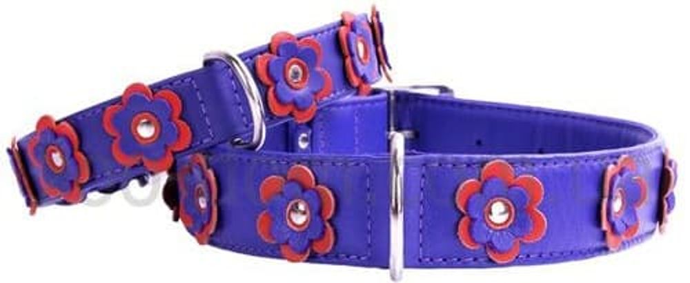 Ошейник "CoLLaR Glamour" с украшением аппликация (ширина 15мм, длина 25-34см) фиолетовый