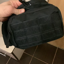 Тактическая военная сумка поясная через плечо Черный