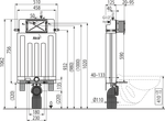 Бачок для унитаза для замуровывания в стену AlcaPlast Alcamodul AM100/1000E Ecology