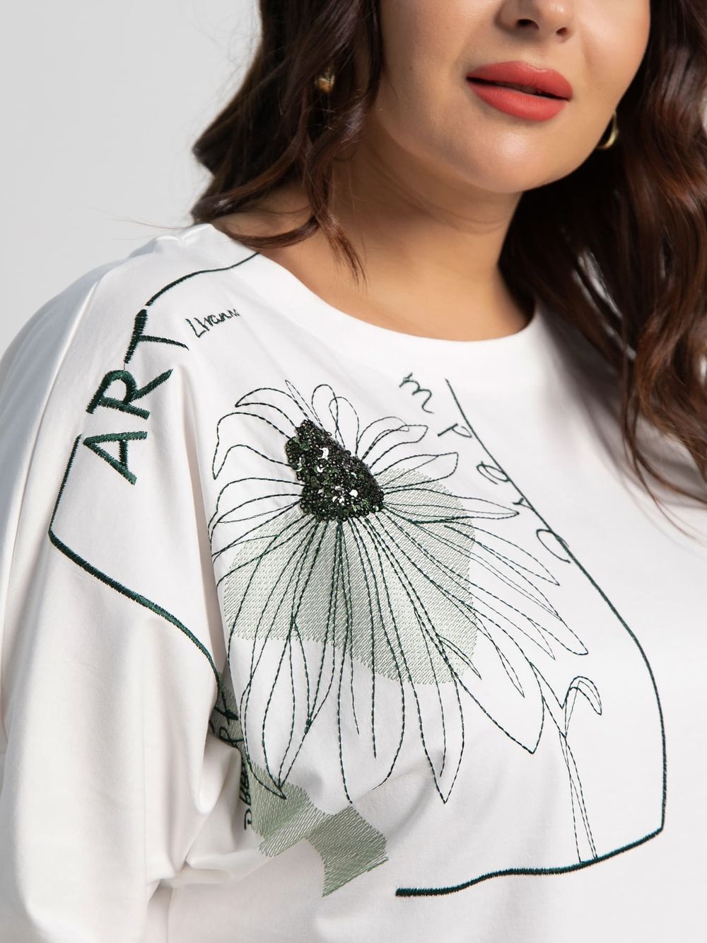 Блуза Злата (белая) Б15525-4М LT Collection