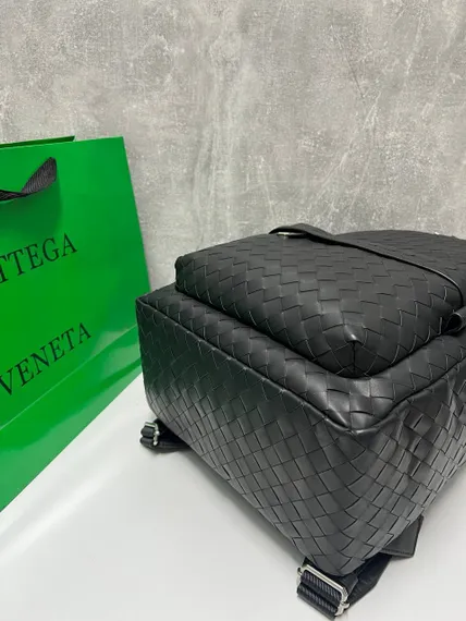Рюкзак Bottega Veneta Intrecciato черный