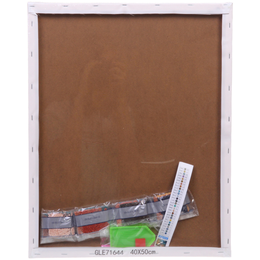 Алмазная мозаика на подрамнике с полным заполнением «МИР ЯРКИХ КРАСОК», водопад, 40*50см