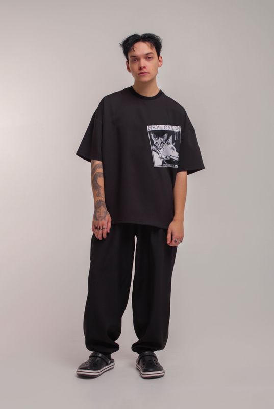 ФУТБОЛКА NUMERO 1 MEN с карманом print CatDog