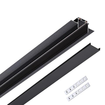 135197 SHINO NT23 000 черный Низковольтный шинопровод для встраиваемого монтажа в ГКЛ 1м IP20 48V SMAL