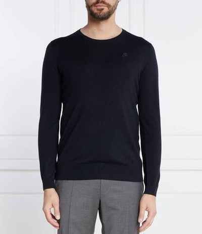 Хлопковый свитер Karl Lagerfeld - темно-синий(655000 534399)