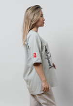 Футболка оверсайз ALMATY MS LIGHT GREY