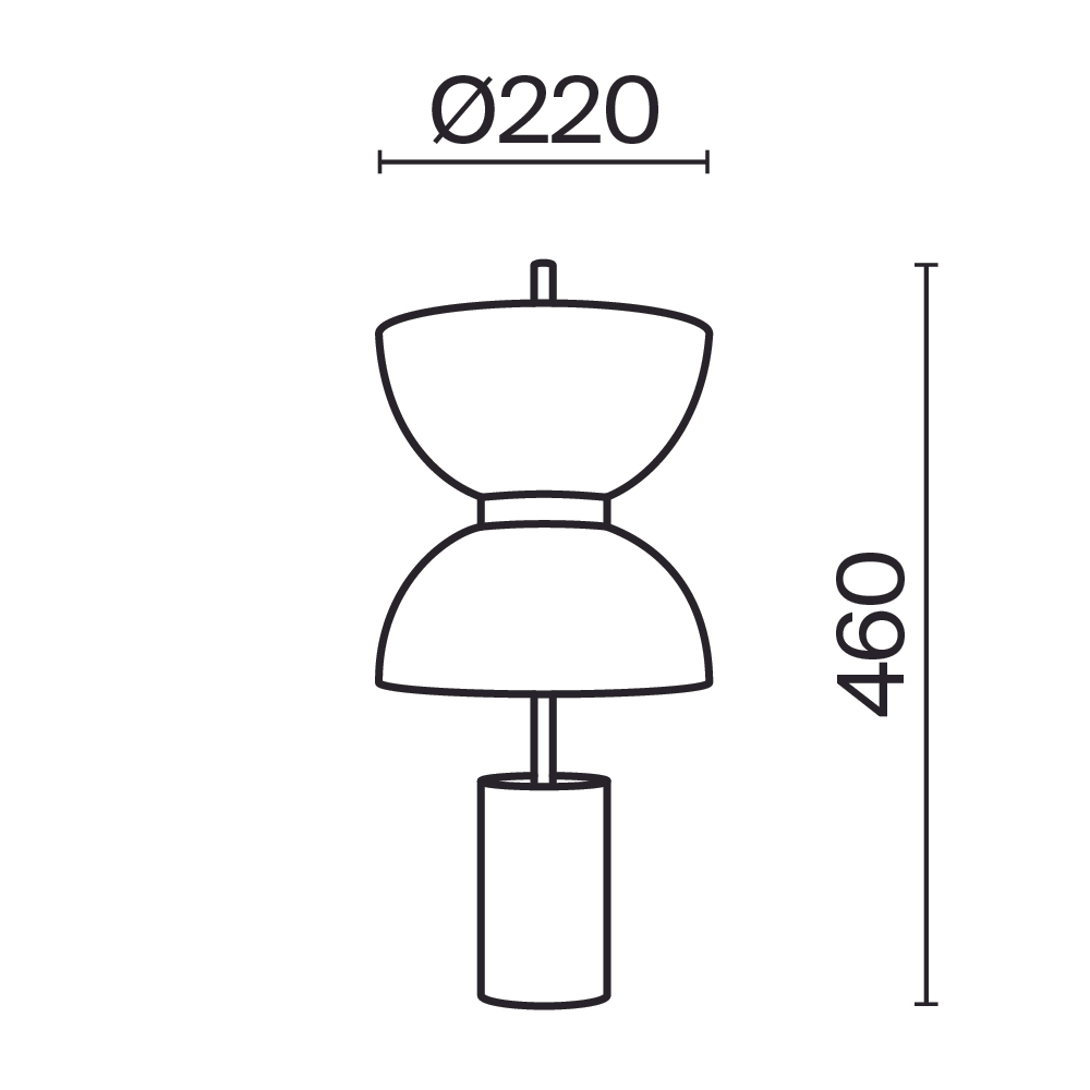 Настольный светильник Maytoni MOD178TL-L11B3K