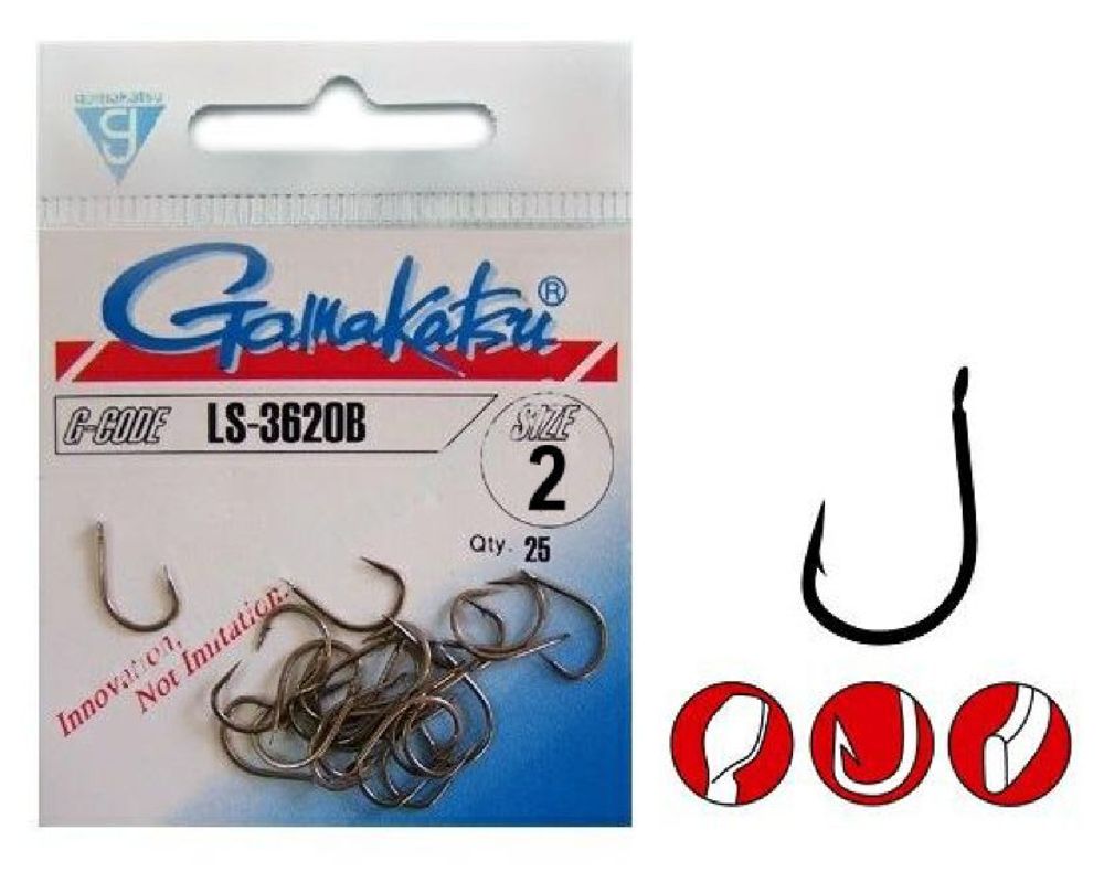 Крючок Gamakatsu Hook LS-3620B 12p n/l №10