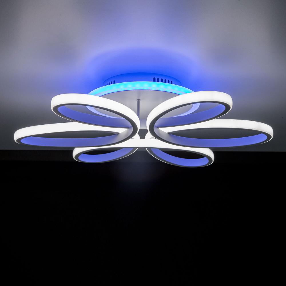 Citilux Сезар Смарт CL233A150E RGB Умная люстра Белая