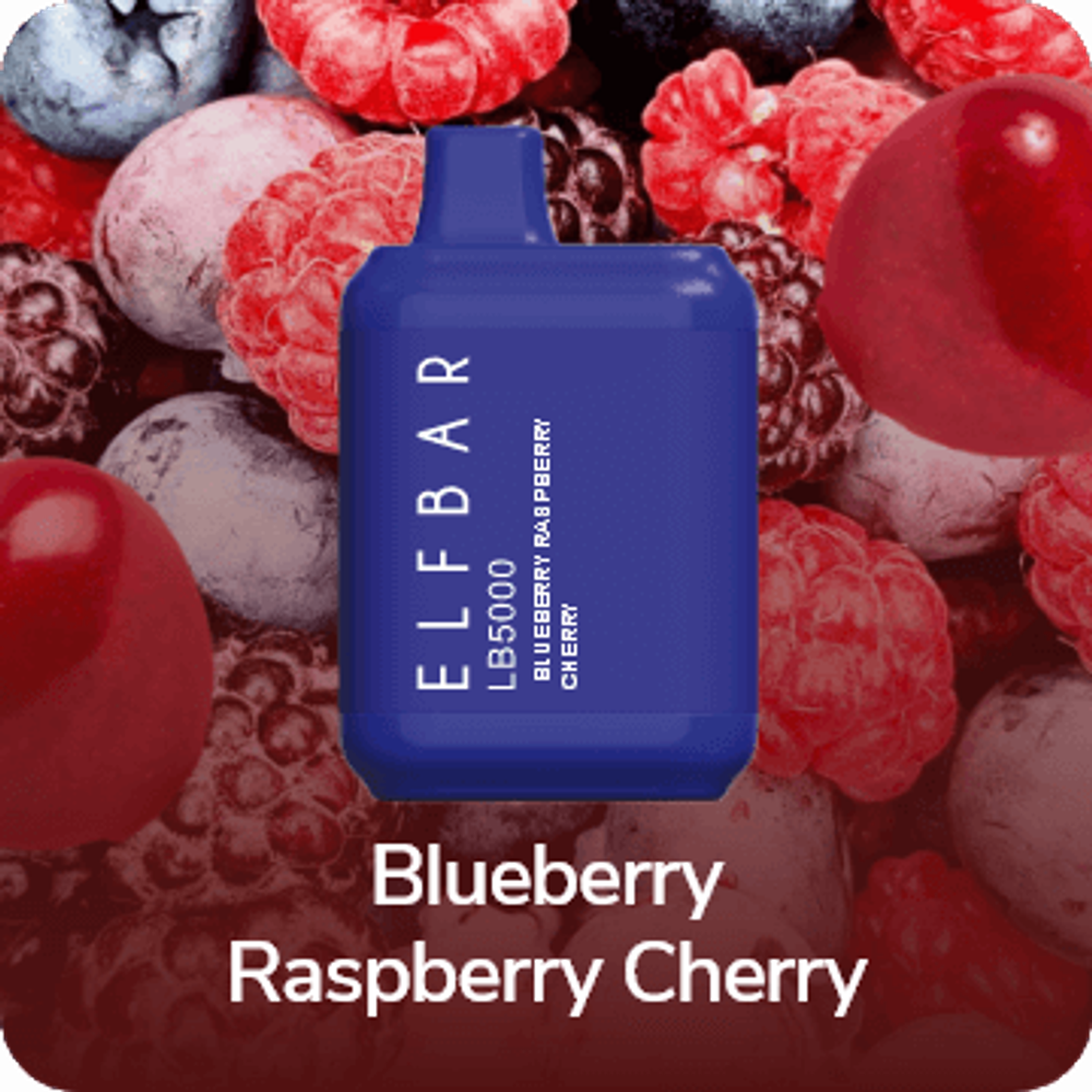Elf Bar LB5000 - Blueberry Raspberry Cherry (5% nic)