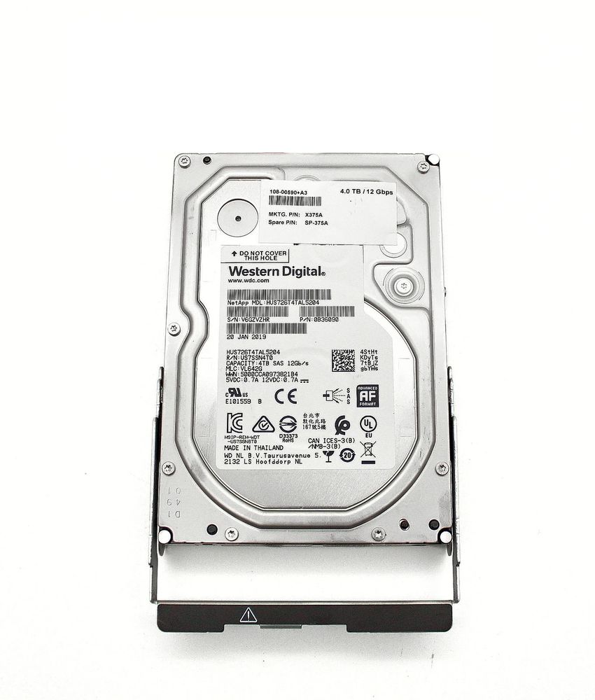 Жесткий диск Network Appliance NetApp 4Tb (U1200/7200/128Mb) AF 512e 12G SAS 3,5 For FAS8200A X375A