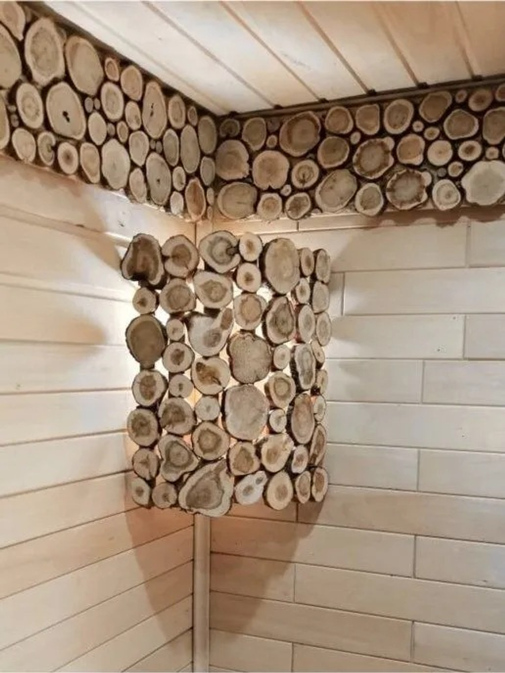 Абажур для бани и сауны из можжевельника