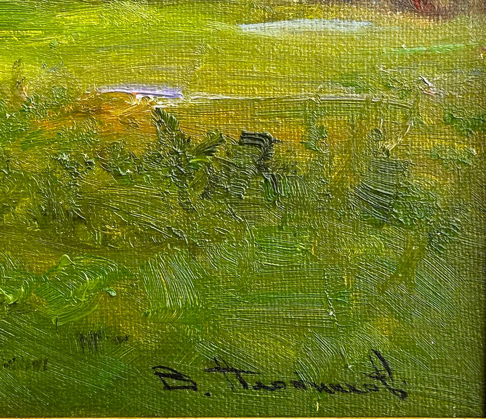 Плотников В.В. Нерехта. Сентябрь. Холст, Масло. 2023г. Размер холста 30х50 см.