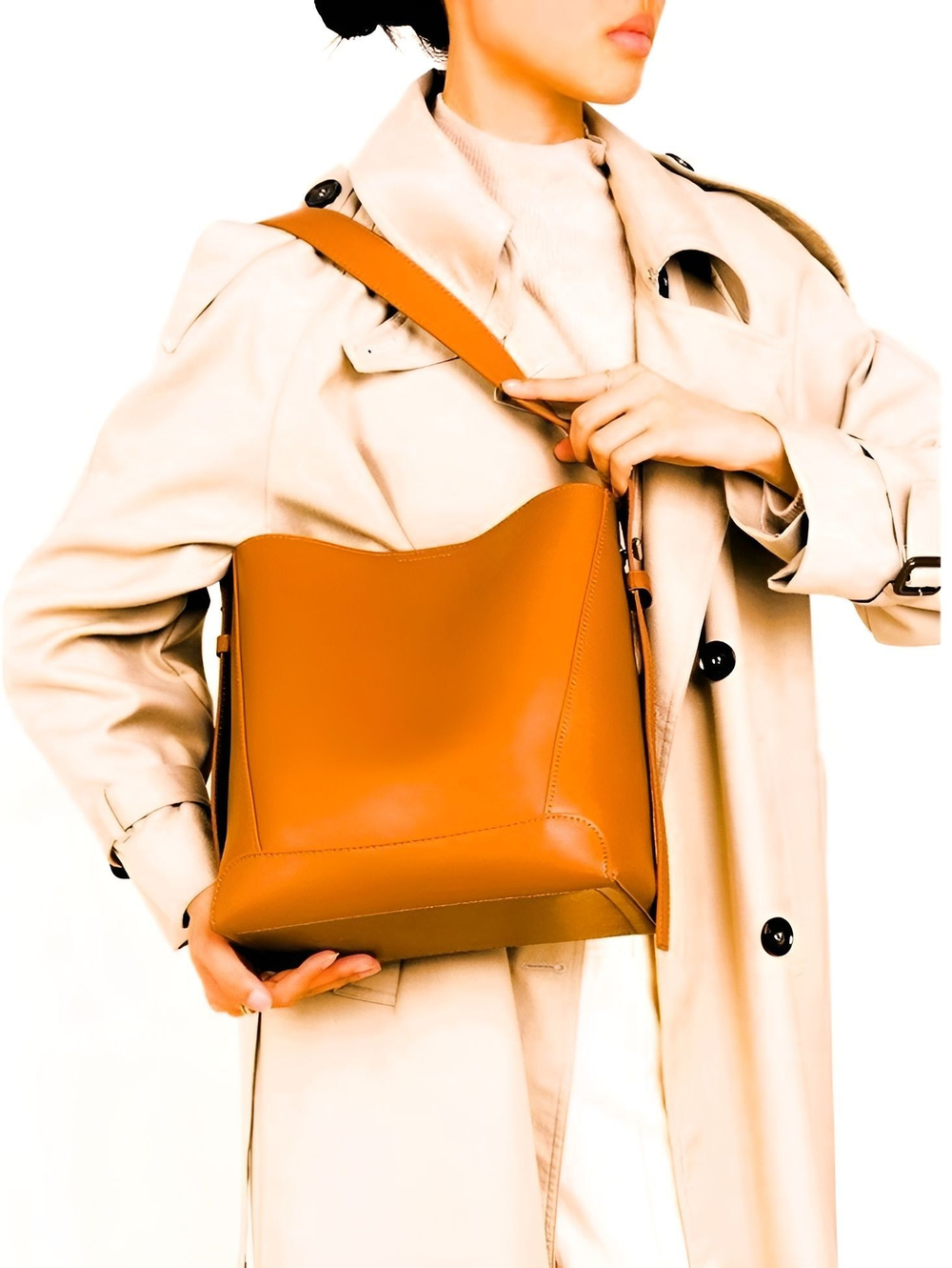 женская сумка на плечо из натуральной кожи