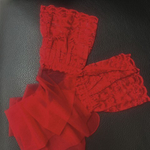 Чулки женские, красный