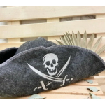 Шапка банная классическая «Пират», цвет серый, (без упаковки)