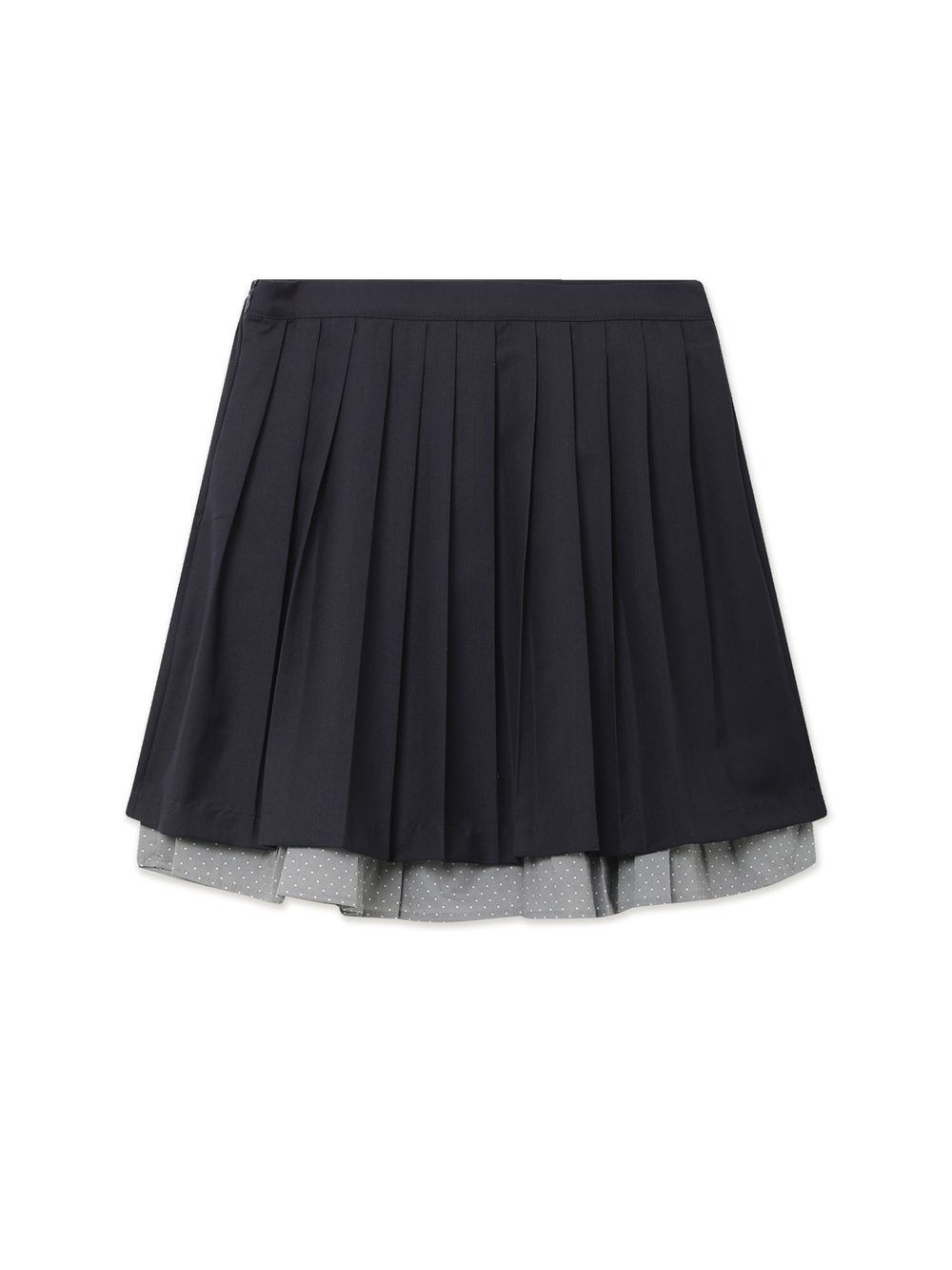 Юбка P Pleats Mid Skirt Navy