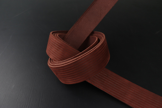 Ременная заготовка Шелк Бордо + Плита Вельвет