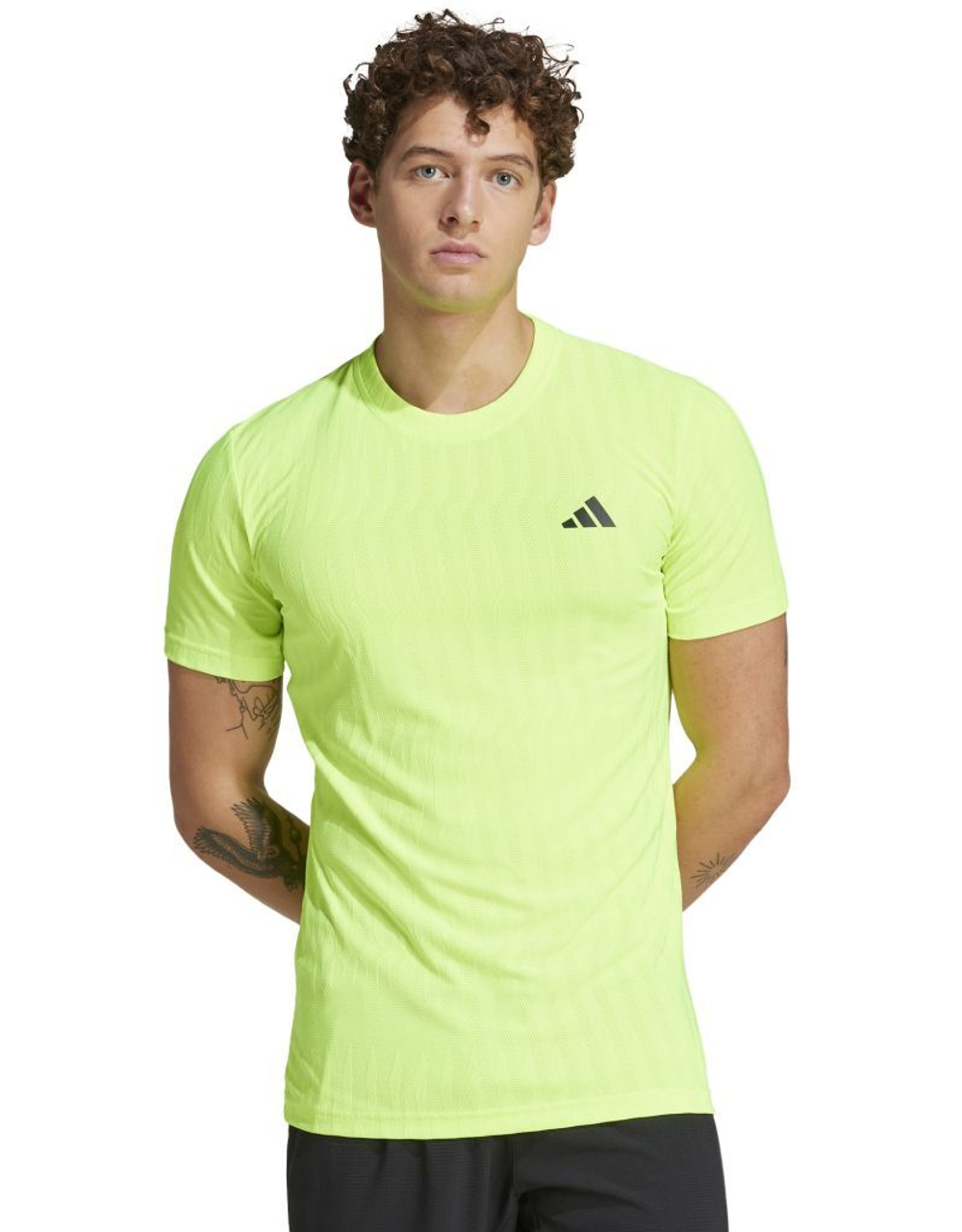 Мужская теннисная футболка Adidas FreeLift Pro Climacool+ - зеленый