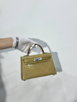 Сумка Hermes из кожи крокодила 20 см, арт. 466225411