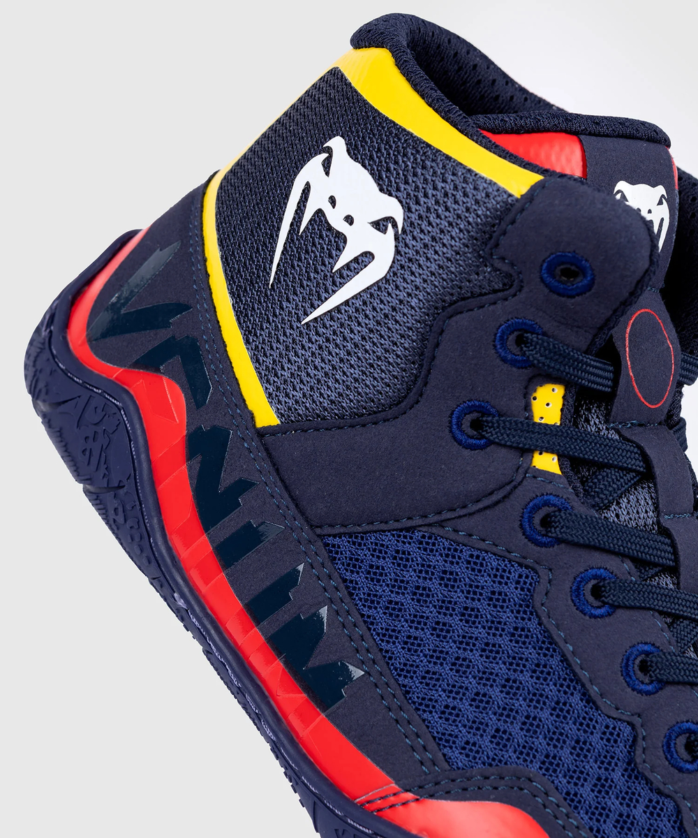 Борцовки Venum Elite Blue/Yellow