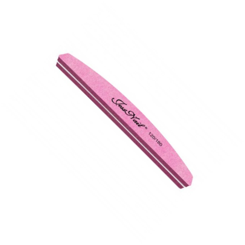 JessNail Шлифовка для ногтей 120/180 Банан "Розовая"