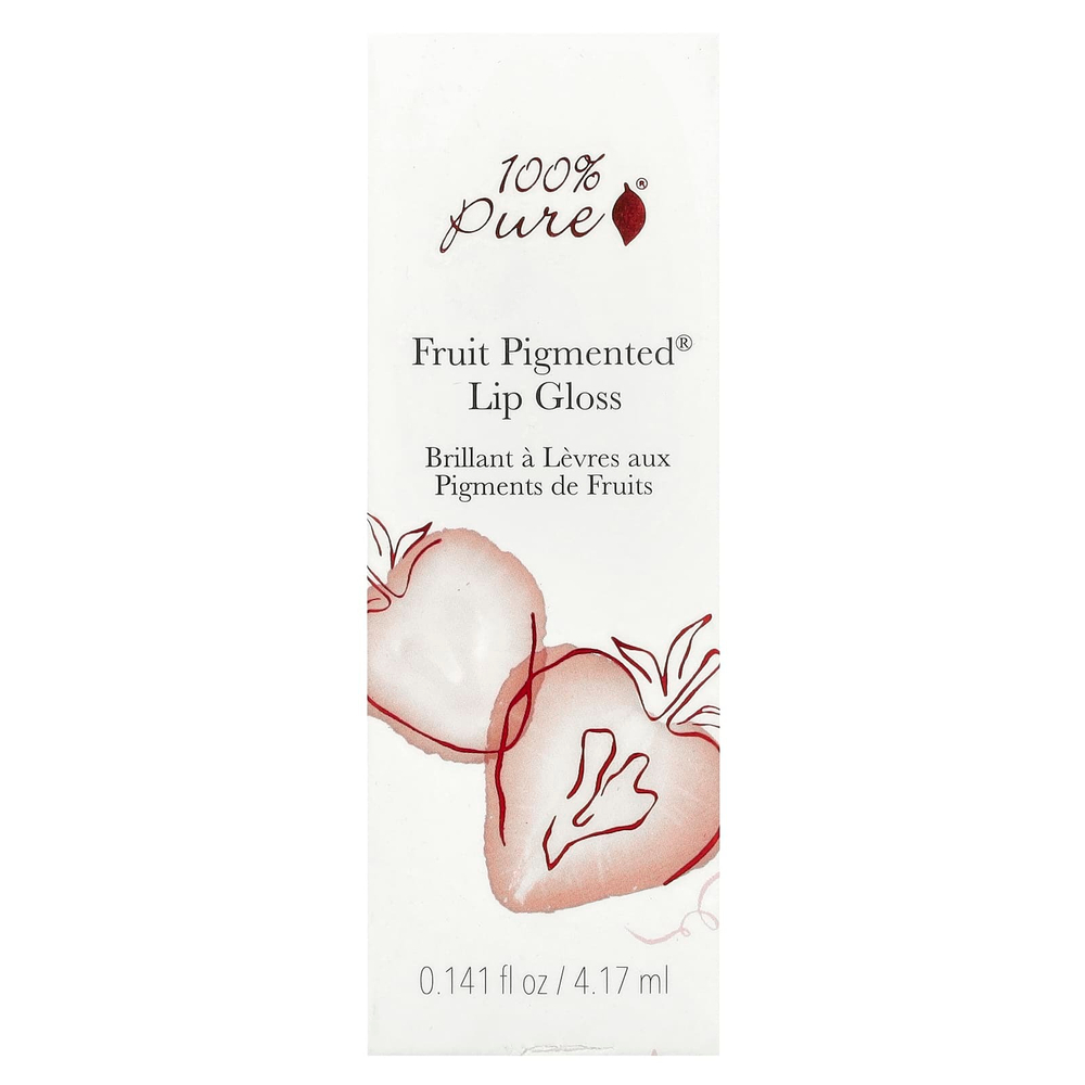 100% Pure, Блеск для губ Fruit Pigmented®, розовато-лиловый, 4,17 мл (0,141 жидк. Унции)